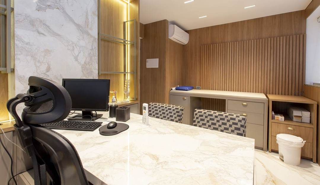 Sala de atendimento e exames ginecológicos